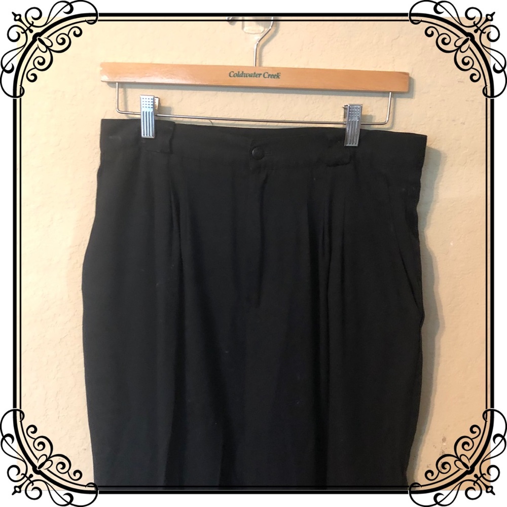Petite black dress trousers/slacks/pants